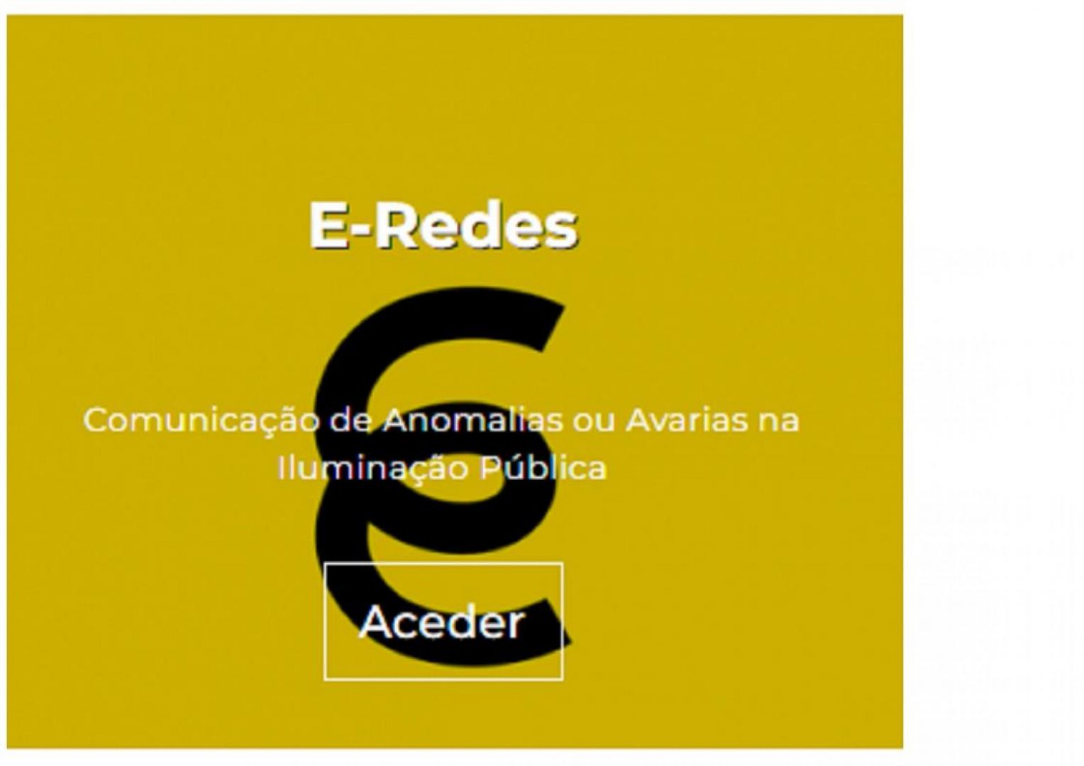 e-Redes - Comunicação avarias