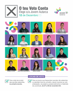 campanha dos candidatos a Jovem Autarca 2023/24 está em curso, até dia 10 de dezembro!