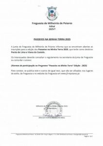 Edital 7/2025 - Passeios na Minha Terra 2025