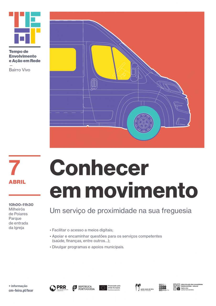 Carrinha "Conhecer em Movimento" - Milheirós de Poiares - 7 Abril