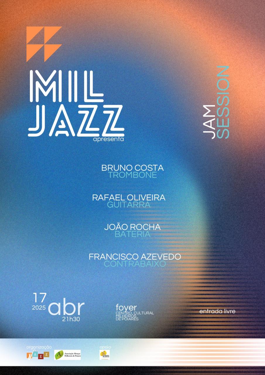 MIL JAZZ - 17 de abril pelas 21:30 no foyer do CCMP - entrada gratuita