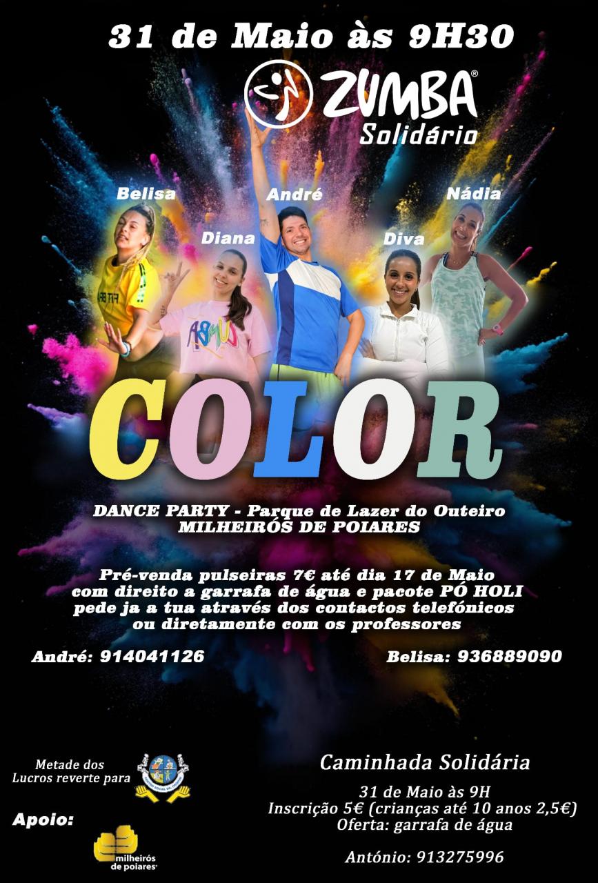 Zumba Solid&aacute;rio - 31 de maio de 2026 pelas 09:30h