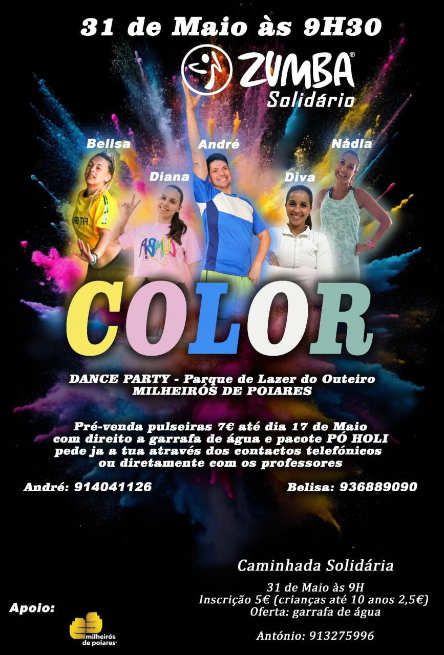 Zumba Solid&aacute;rio - 31 de maio de 2026 pelas 09:00h