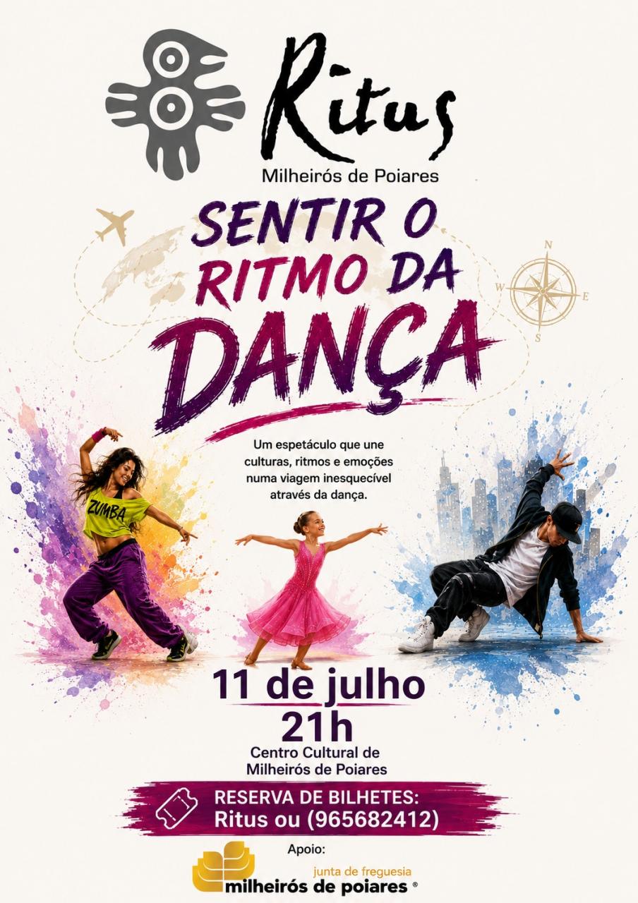 Ritus - Sentir o Ritmo da Dan&ccedil;a - dia 11 julho pelas 21h no CCMP