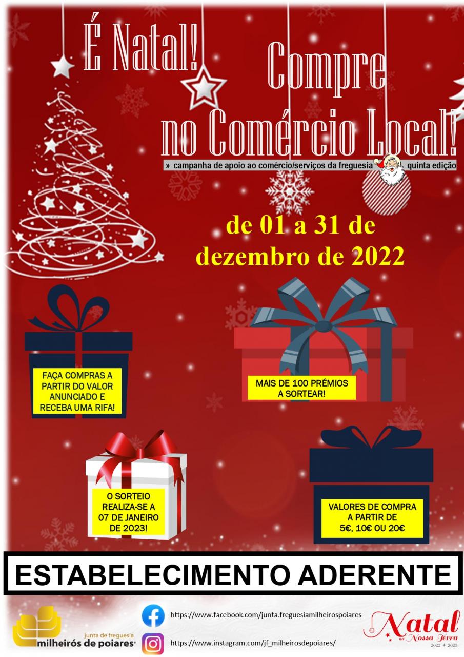 É Natal! Compre no Comércio Local!