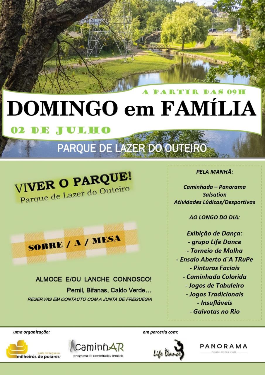 Domingo em Família - Viver o Parque Zona de Lazer do Outeiro