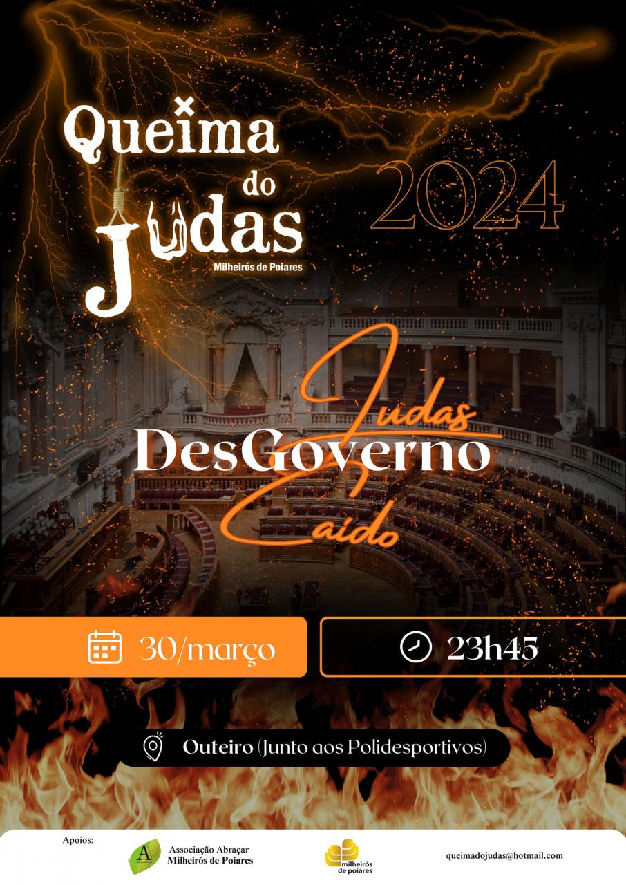 Queima do Judas 2024 - 23:45h - Zona de lazer do Outeiro - Judas DesGoverno Caído